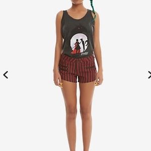 Red & black striped shorts